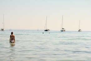 Ibiza zeiljachten voor anker