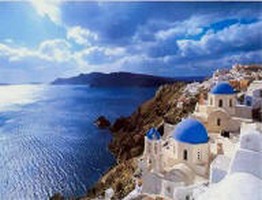 Uitzicht op zee in Griekenland