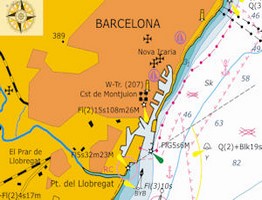 kaart Barcelona