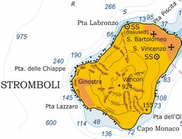 kaart Stromboli