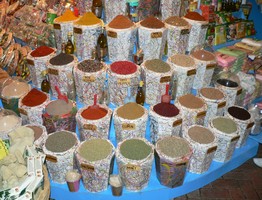 kleuren festijn in de bazaar