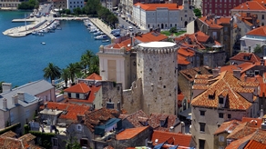 zicht op oude haven Split