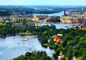 zicht op Stockholm