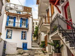 straatje in Skopelos